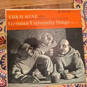Erich Kunz German University Songs LP